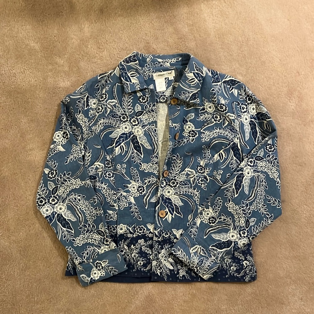 Blue Flower Jacket